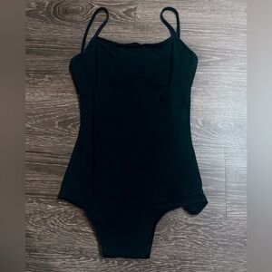 Black Simple Elegant Dance Leotard (Adult Medium)